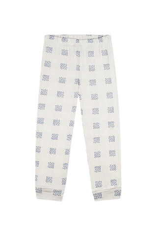 Ekose Çiçek Uzun Kollu Pijama Takımı
