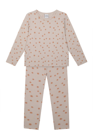 Kır Çiçekleri Uzun Kollu Pijama Takımı