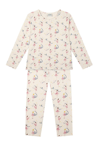 Bale Masalı Uzun Kollu Taytlı Pijama Takımı