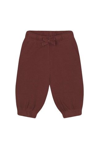 Beyaz Detaylı Kiremit Waffle Kısa Kollu Set