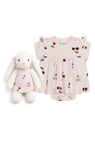 Cherry Blossom Dream Kiraz Elbise ve Tavşan Set