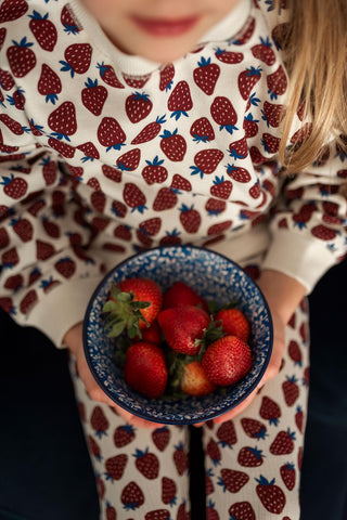 Çilek Tarlası Sweatshirt Tayt Set