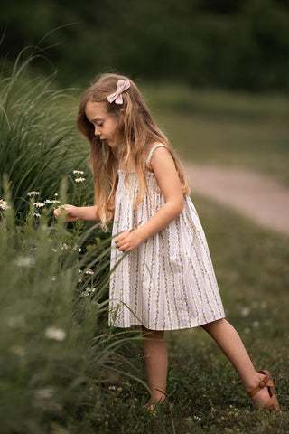 Dikey Çiçek Elbise