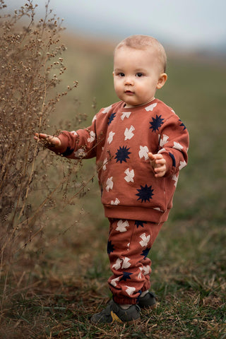 Gün Batımı Kuş & Güneş Sweatshirt Pantolon Set