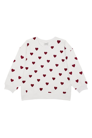 Kalp Sweatshirt Şort Set