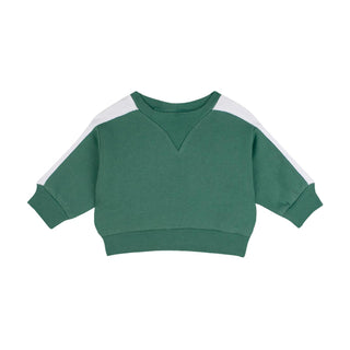 Kontrast Yeşil Sweatshirt Pantolon Set