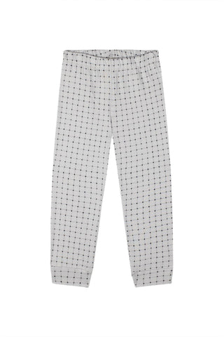 Minik Kareler Uzun Kollu Pijama Takımı