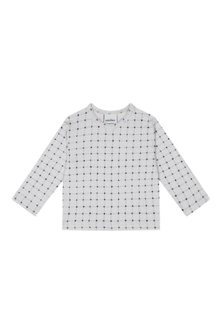 Minik Kareler Uzun Kollu Tshirt Pantolon Set