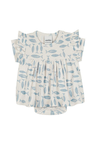 Ocean Lullaby Balık Elbise ve Tavşan Set