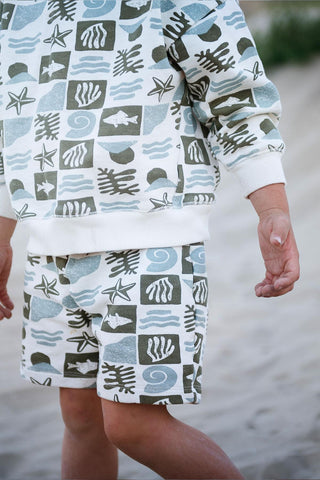 Okyanus Deseni Şort