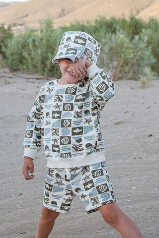 Okyanus Deseni Şort