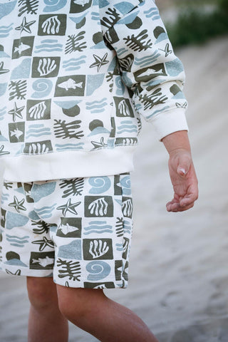 Okyanus Deseni Sweatshirt