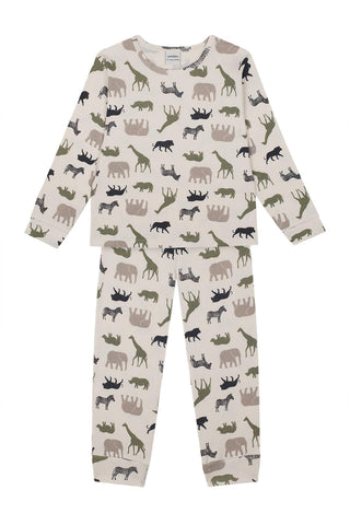 Safari Macerası Uzun Kollu Pijama Takımı