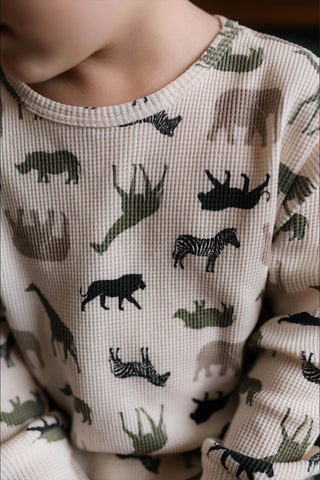 Safari Macerası Uzun Kollu Pijama Takımı