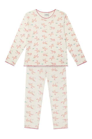 Unicorn Masalı Uzun Kollu Taytlı Pijama Takımı